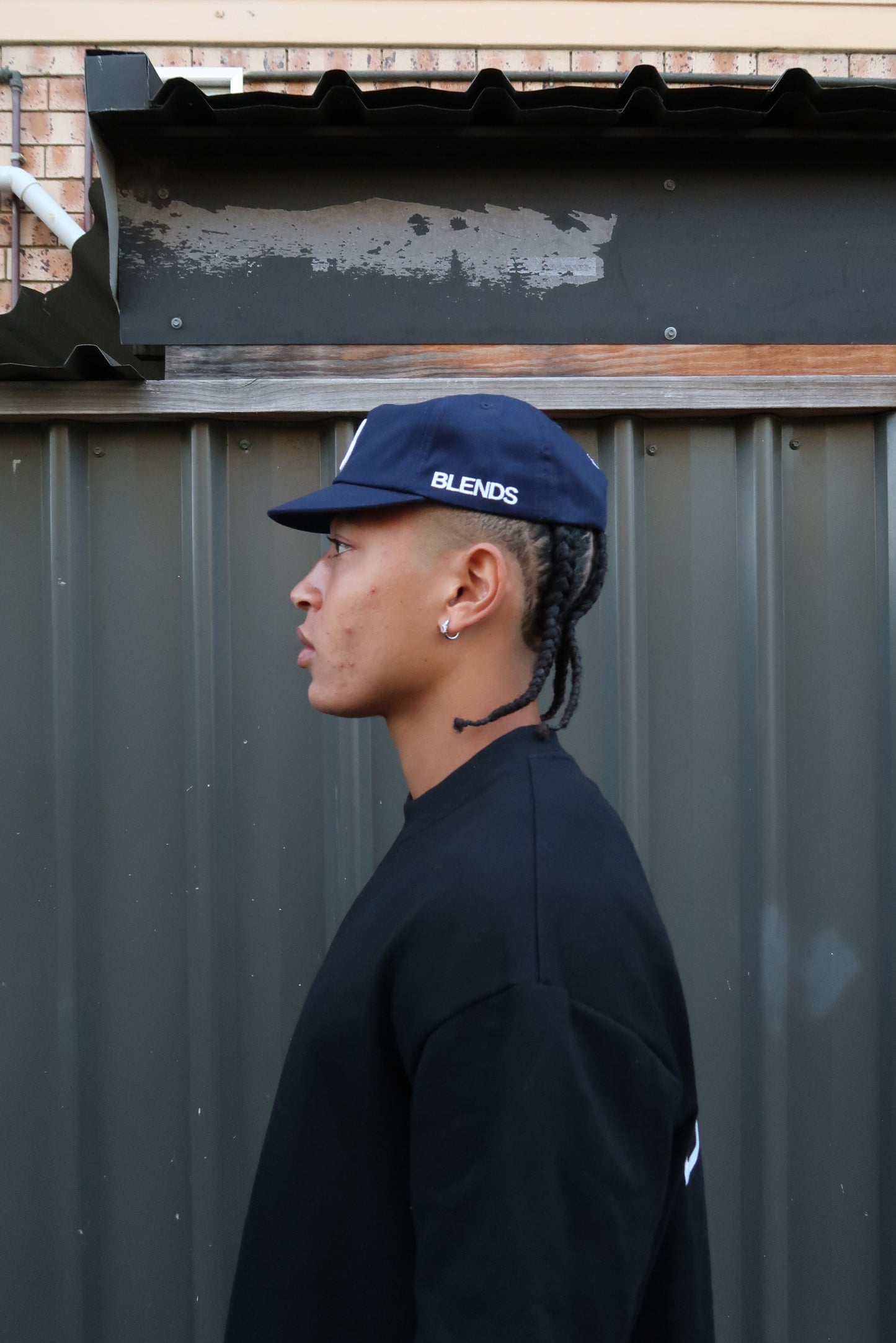 navy "B" hat