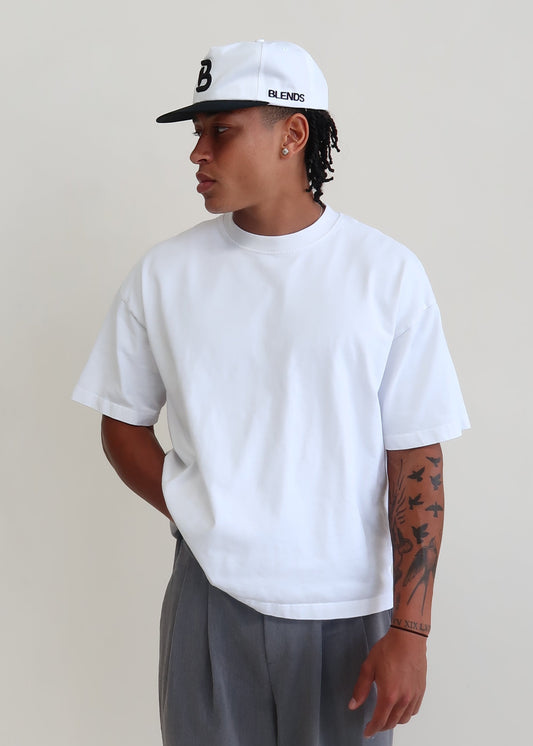 White Signature "B" Snapback